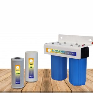 junior jumbo water filter system for whole house water filtration come with the size of 10 x 4.5 perfect for small spaces
